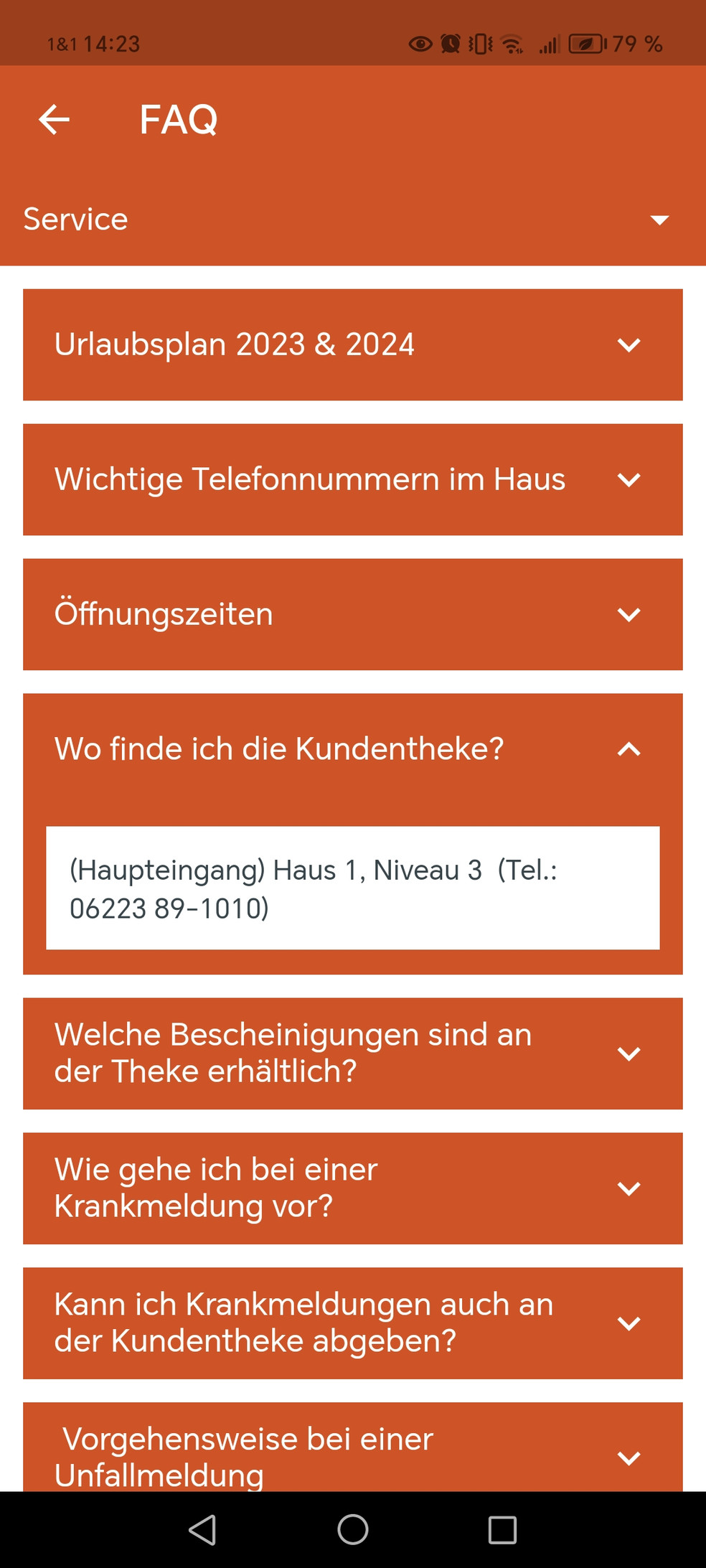 FAQ-Bereich COYU-App